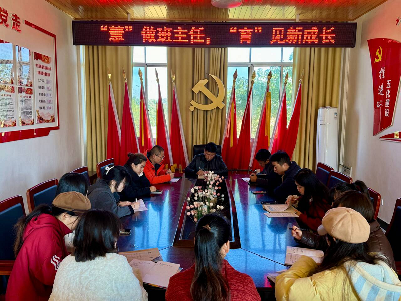 汉寿县洋淘湖镇中学开展全体班主任培训会