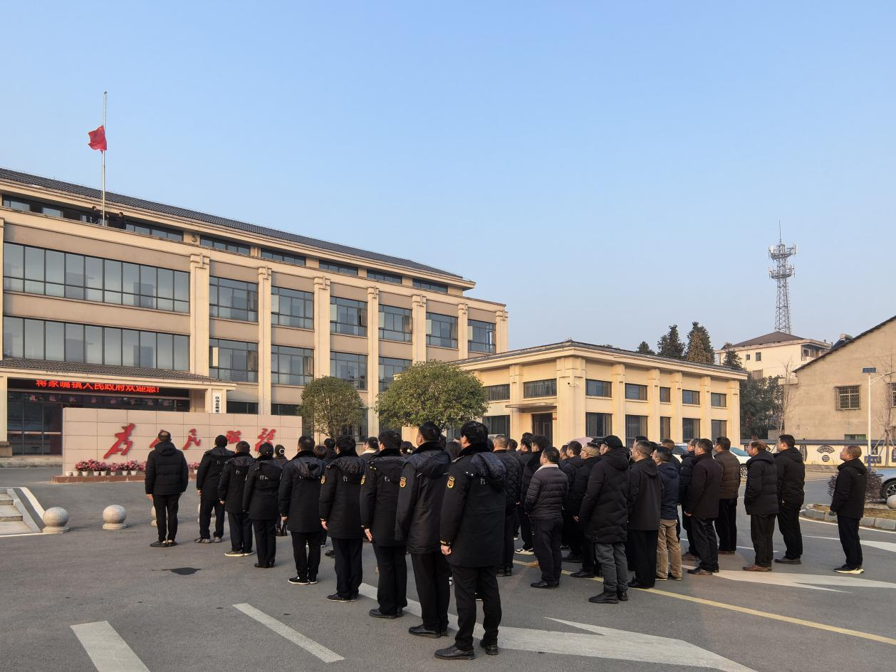 汉寿县蒋家嘴镇：举行“迎新年 庆元旦”升旗仪式