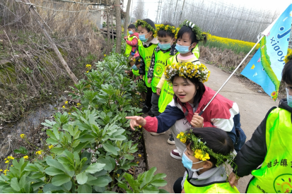 汉寿县坡头镇：艺馨幼儿园以“寻找春天的足迹”开展春游活动