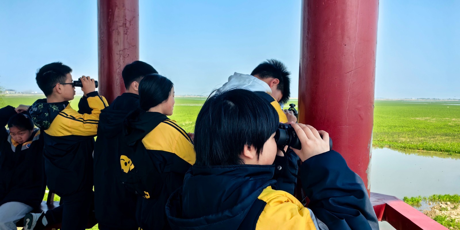 汉寿县詹乐贫中学：湿地寻鸟迹 童心探自然