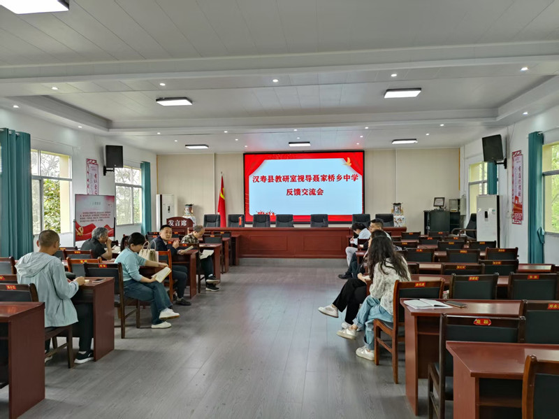 汉寿县教育局到聂家桥乡中学开展教学视导工作