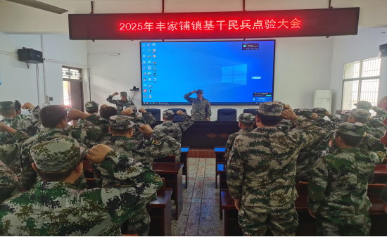汉寿县丰家铺镇举行2025年基干民兵点验大会