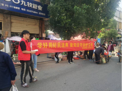 汉寿县百禄桥镇司法所：开展2025年民法典宣传活动