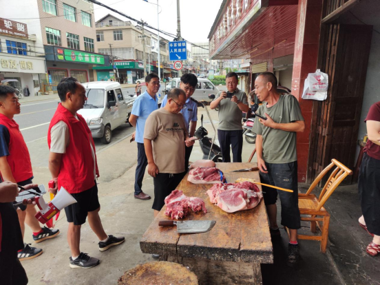 汉寿县丰家铺镇开展肉类食品安全专项执法 筑牢群众“舌尖防线”