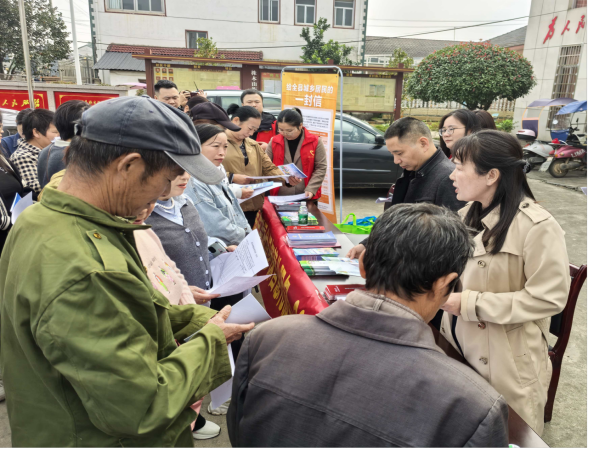 汉寿县株木山街道开展“温暖社保”宣讲 送政策进万家赢好评