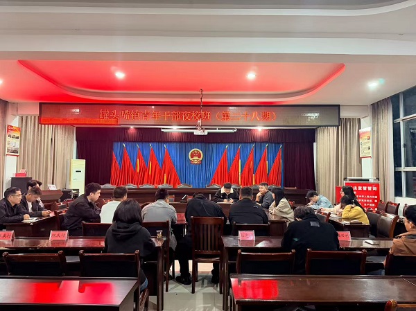 汉寿县罐头嘴镇第二十八期青年干部夜校班开班