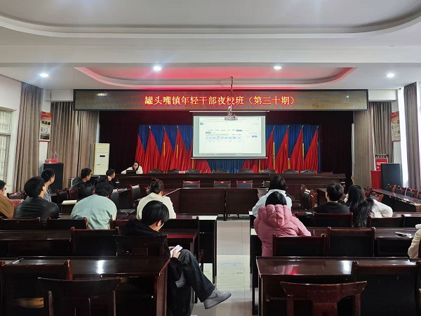 汉寿县罐头嘴镇：青年干部夜校班开展办公业务培训