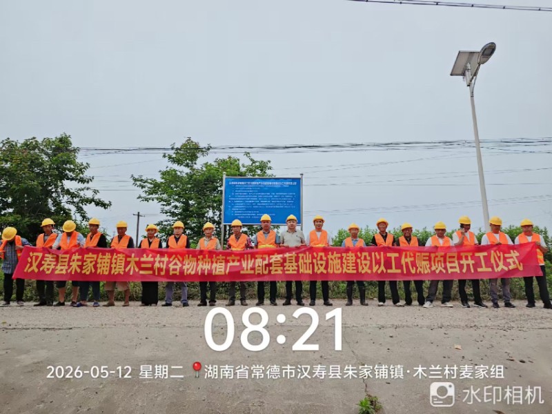 汉寿县朱家铺镇：扎实推进以工代赈项目 稳就业惠民生促发展