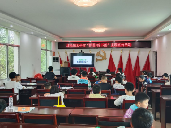 汉寿县坡头镇：多点开展“护苗·绿书签”主题宣传活动